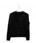 SOEJU（ソージュ）の古着「Vネックショートニットカーディガン」｜ブラック