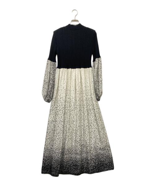 near.nippon（ニアーニッポン）near.nippon (ニアーニッポン) ドッキングワンピース ブラック×ホワイト サイズ:36の古着・服飾アイテム