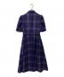 UNITED ARROWS (ユナイテッドアローズ) チェックシャツワンピース パープル サイズ:36：4000円