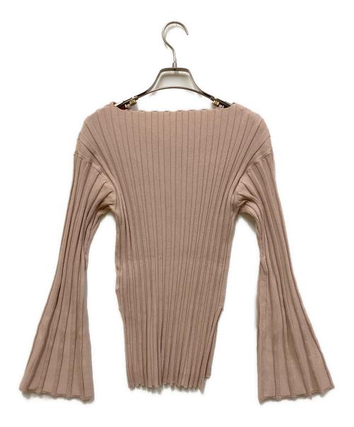 anuans（アニュアンス）anuans (アニュアンス) ワイドリブニットセットアップ ピンクベージュ サイズ:SIZE Freeの古着・服飾アイテム