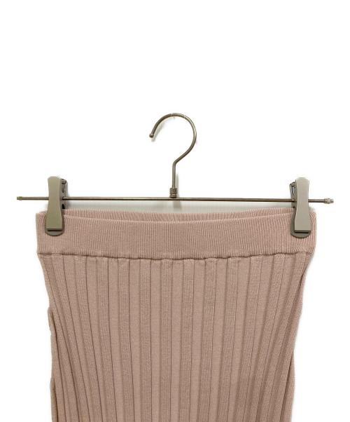 anuans（アニュアンス）anuans (アニュアンス) ワイドリブニットセットアップ ピンクベージュ サイズ:SIZE Freeの古着・服飾アイテム