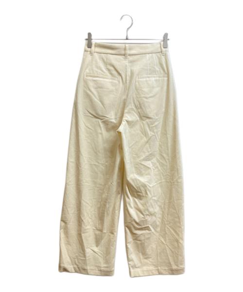 journal standard L'essage（ジャーナルスタンダード レサージュ）journal standard L'essage (ジャーナルスタンダード レサージュ) ストレッチコーデュロイ2タックパンツ ホワイト サイズ:36 未使用品の古着・服飾アイテム