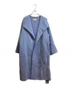 中古・古着通販】Lallia Mu (ラリア ムー) ノーカラーロングコート 