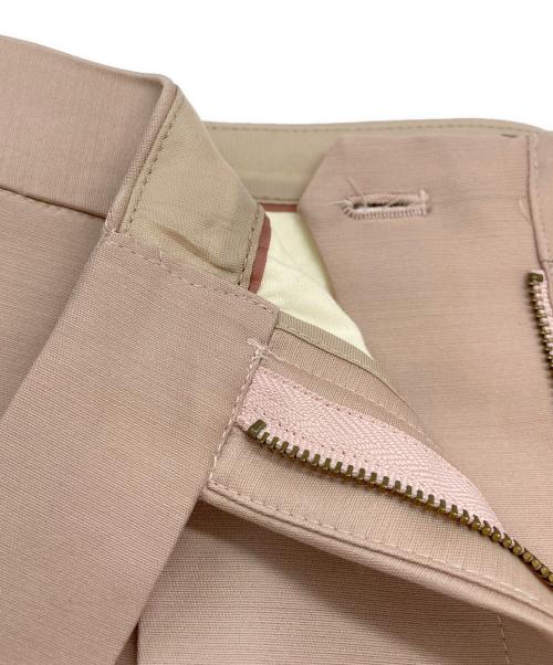 TOMORROW LAND collection（トゥモローランドコレクション）TOMORROW LAND collection (トゥモローランドコレクション) ウールシルクタッサー フロントタックテーパードパンツ ピンク サイズ:34の古着・服飾アイテム