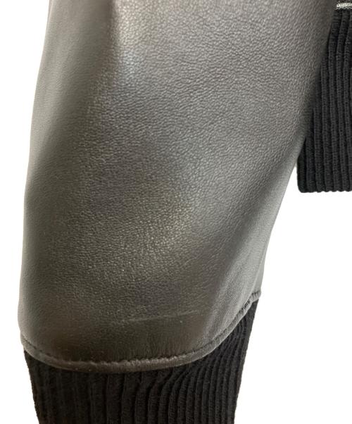 MINEDENIM（マインデニム）MINEDENIM (マインデニム) Sheep Leather Zipup JKT ブラック サイズ:3の古着・服飾アイテム