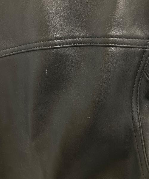 MINEDENIM（マインデニム）MINEDENIM (マインデニム) Sheep Leather Zipup JKT ブラック サイズ:3の古着・服飾アイテム