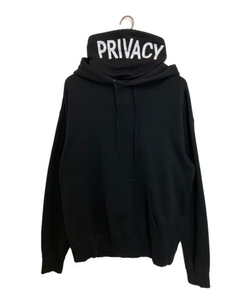 MINEDENIM（マインデニム）MINEDENIM (マインデニム) Privacy Balaclava Pullover Hoodie ブラック サイズ:L 未使用品の古着・服飾アイテム