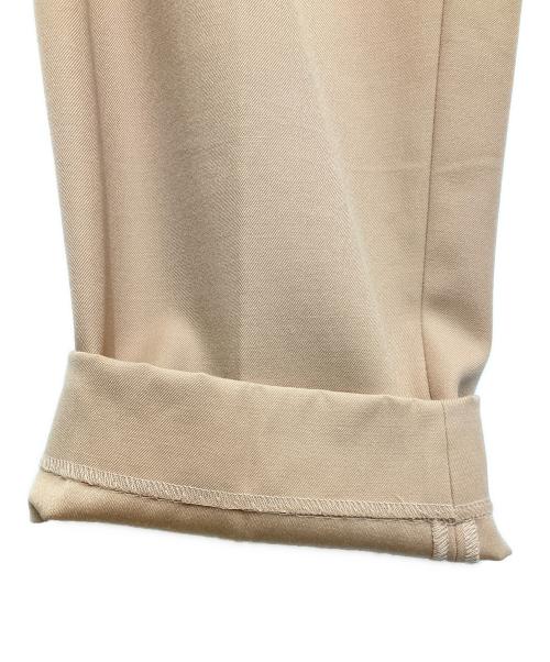 nonnotte（ノノット）NONNOTTE (ノノット) 2 TACK WIDE TAPERED TROUSERS ピンク サイズ:5の古着・服飾アイテム