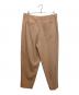 NONNOTTE (ノノット) 2 TACK WIDE TAPERED TROUSERS ピンク サイズ:5：15000円