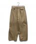 REVERBERATE (リバーバレイト) BELTED TROUSERS TYPE-3 ベージュ サイズ:4：9000円