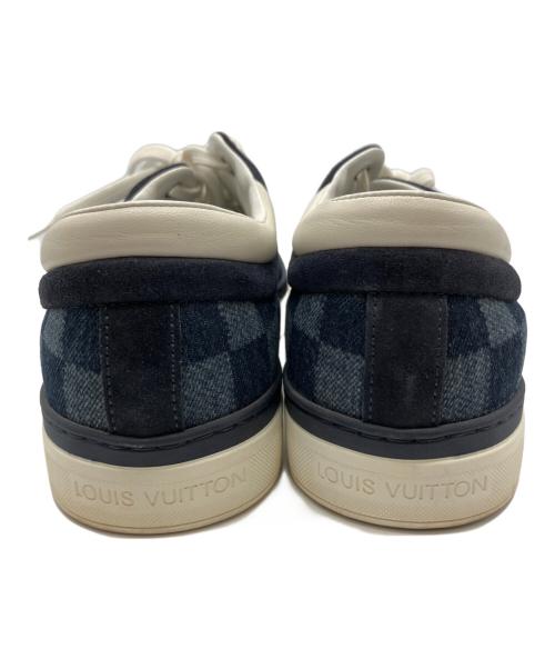 LOUIS VUITTON（ルイ ヴィトン）LOUIS VUITTON (ルイ ヴィトン) スニーカー ホワイト×インディゴ サイズ:5の古着・服飾アイテム