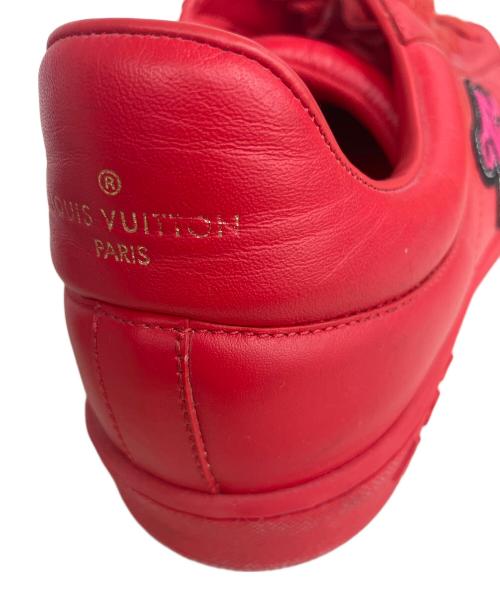 LOUIS VUITTON（ルイ ヴィトン）LOUIS VUITTON (ルイ ヴィトン) ローカットスニーカー レッド サイズ:SIZE5の古着・服飾アイテム