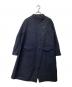 DAWEI（ダウェイ）の古着「ウール混Aラインロングコート」｜ネイビー