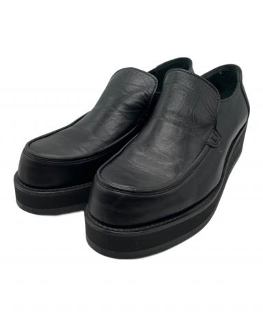 中古・古着通販】Y's (ワイズ) スムースレザー 厚底スリッポン