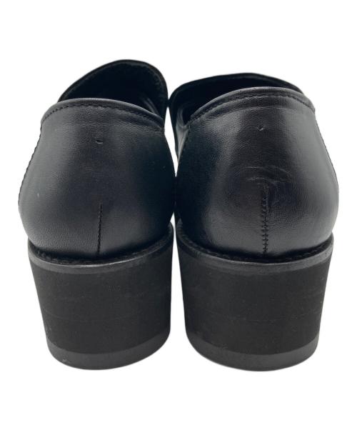Y's（ワイズ）Y's (ワイズ) スムースレザー 厚底スリッポン ブラック サイズ:SIZE3の古着・服飾アイテム