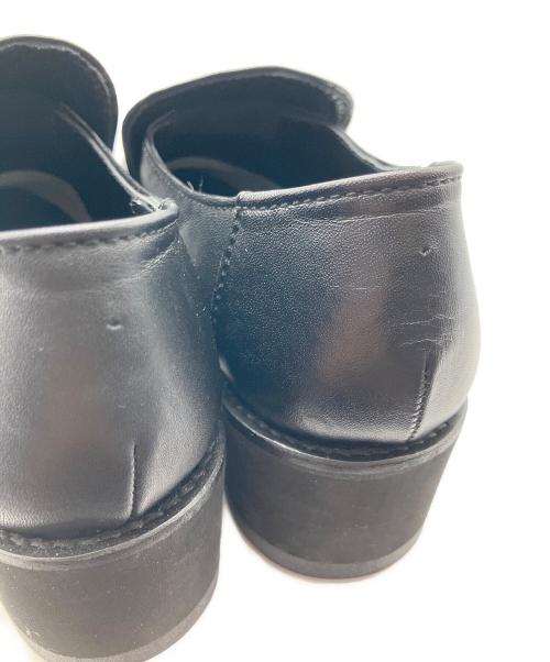 Y's（ワイズ）Y's (ワイズ) スムースレザー 厚底スリッポン ブラック サイズ:SIZE3の古着・服飾アイテム