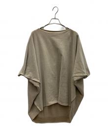 ISSEY MIYAKE（イッセイミヤケ）の古着「メッシュストレッチニットプルオーバー」｜ベージュ