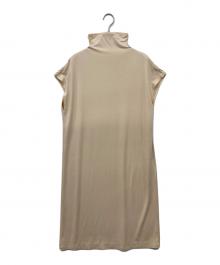 ISSEY MIYAKE FETE（イッセイミヤケフェット）の古着「ボトルネックカットソーワンピース」｜ベージュ