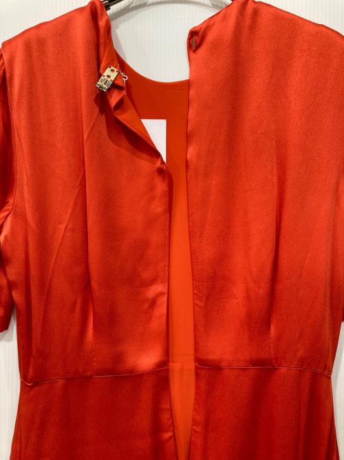 IVY&OAK（・）IVY&OAK (・) サテンワンピース レッド サイズ:36の古着・服飾アイテム