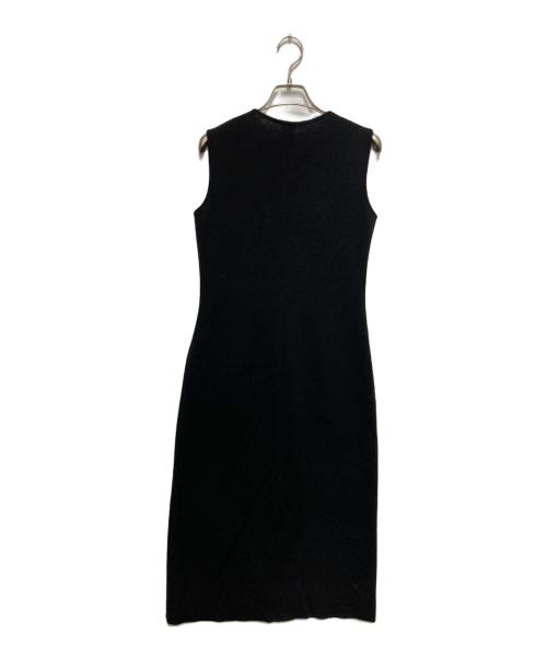 FOXEY BOUTIQUE（フォクシー ブティック）FOXEY BOUTIQUE (フォクシー ブティック) ノースリーブニットワンピース ブラック サイズ:SIZE 40の古着・服飾アイテム