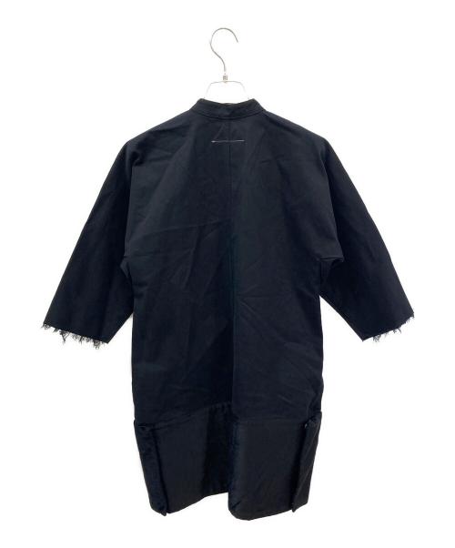 MM6 Maison Margiela（エムエムシックスメゾンマルジェラ）MM6 Maison Margiela (エムエムシックスメゾンマルジェラ) 裾切替コート ブラック サイズ:36の古着・服飾アイテム