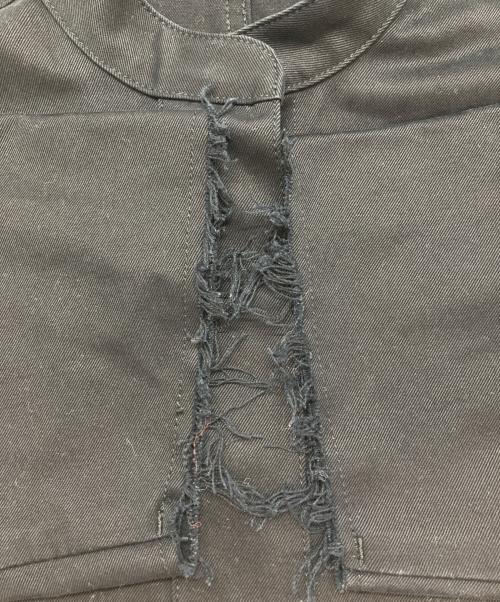 MM6 Maison Margiela（エムエムシックスメゾンマルジェラ）MM6 Maison Margiela (エムエムシックスメゾンマルジェラ) 裾切替コート ブラック サイズ:36の古着・服飾アイテム