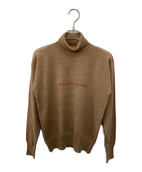 MM6 Maison Margiela（エムエムシックスメゾンマルジェラ）MM6 Maison Margiela (エムエムシックス メゾンマルジェラ) タートルネックニット ベージュ サイズ:Sの古着・服飾アイテム