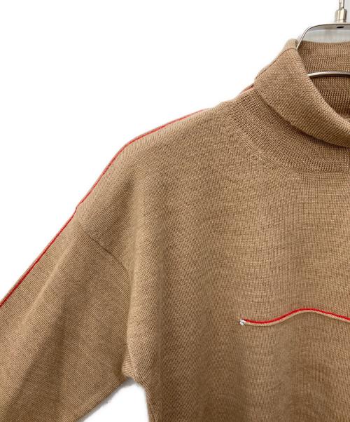 MM6 Maison Margiela（エムエムシックスメゾンマルジェラ）MM6 Maison Margiela (エムエムシックス メゾンマルジェラ) タートルネックニット ベージュ サイズ:Sの古着・服飾アイテム
