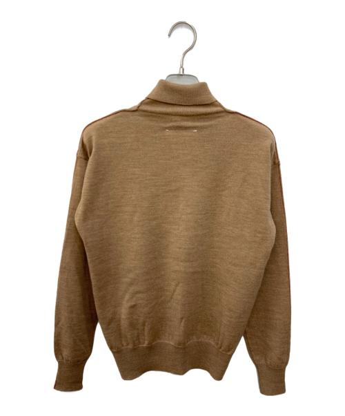 MM6 Maison Margiela（エムエムシックスメゾンマルジェラ）MM6 Maison Margiela (エムエムシックス メゾンマルジェラ) タートルネックニット ベージュ サイズ:Sの古着・服飾アイテム