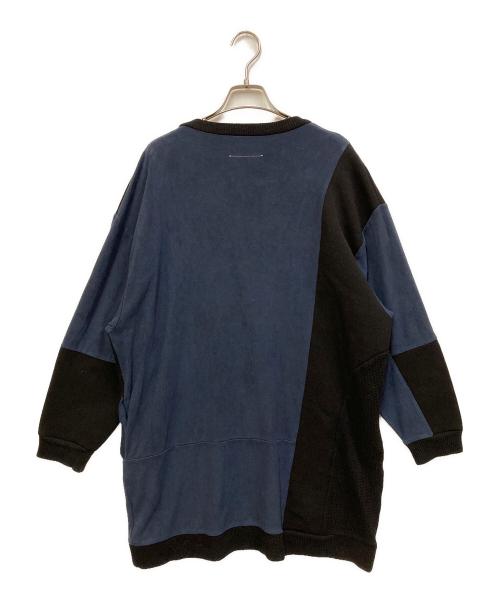 MM6 Maison Margiela（エムエムシックスメゾンマルジェラ）MM6 Maison Margiela (エムエムシックスメゾンマルジェラ) 切替ワンピース ネイビー サイズ:SIZE Sの古着・服飾アイテム