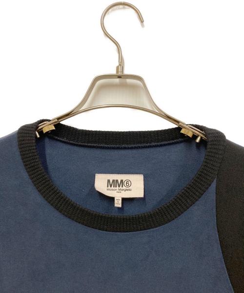 MM6 Maison Margiela（エムエムシックスメゾンマルジェラ）MM6 Maison Margiela (エムエムシックスメゾンマルジェラ) 切替ワンピース ネイビー サイズ:SIZE Sの古着・服飾アイテム