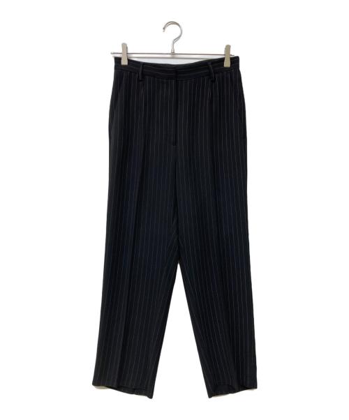 MM6 Maison Margiela（エムエムシックスメゾンマルジェラ）MM6 Maison Margiela (エムエムシックスメゾンマルジェラ) ストライプパンツ ブラック サイズ:38の古着・服飾アイテム