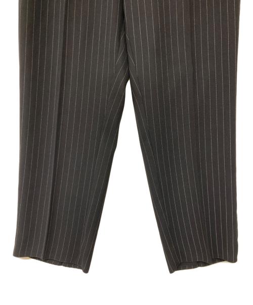 MM6 Maison Margiela（エムエムシックスメゾンマルジェラ）MM6 Maison Margiela (エムエムシックスメゾンマルジェラ) ストライプパンツ ブラック サイズ:38の古着・服飾アイテム