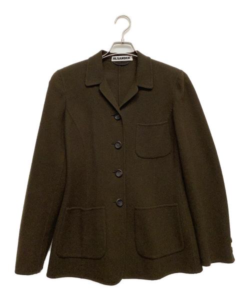 JIL SANDER+（ジルサンダープラス）JIL SANDER+ (ジルサンダープラス) ウールテーラードジャケット カーキ サイズ:38の古着・服飾アイテム