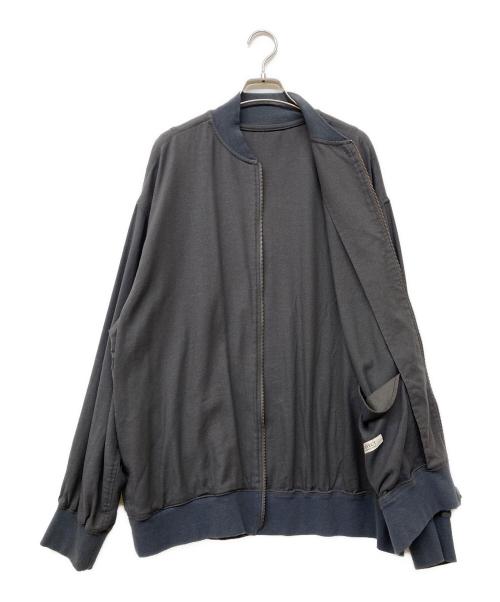 nestrobe confect（ネストローブ コンフェクト）nestrobe confect (ネストローブ コンフェクト) コットンシルク ネップサージ ライトボンバージャケット グレー サイズ:FREEの古着・服飾アイテム