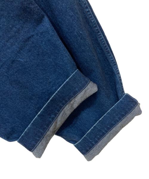 UNFIL（アンフィル）unfil (アンフィル) COTTON DENIM 2TUCK TROUSERS ブルー サイズ:4の古着・服飾アイテム