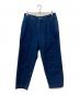 unfil（アンフィル）の古着「COTTON DENIM 2TUCK TROUSERS」｜ブルー