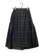 O'NEIL OF DUBLINオニールオブダブリン）の古着「チェックキルトスカート」｜グリーン