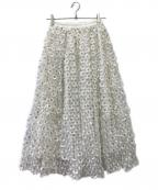 OBLIオブリ）の古着「マーガレットレーススカート」｜ホワイト