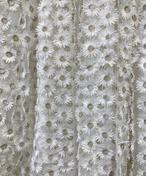 OBLI（オブリ）OBLI (オブリ) マーガレットレーススカート ホワイトの古着・服飾アイテム