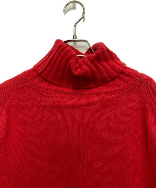 OBLI（オブリ）OBLI (オブリ) カラーハイネックニット レッド サイズ:FREEの古着・服飾アイテム