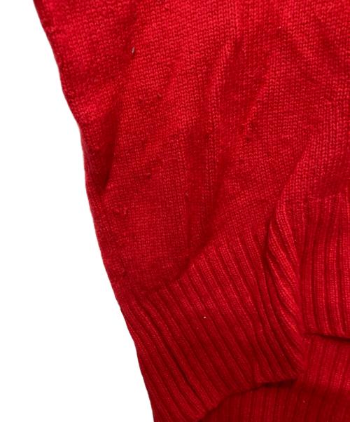 OBLI（オブリ）OBLI (オブリ) カラーハイネックニット レッド サイズ:FREEの古着・服飾アイテム