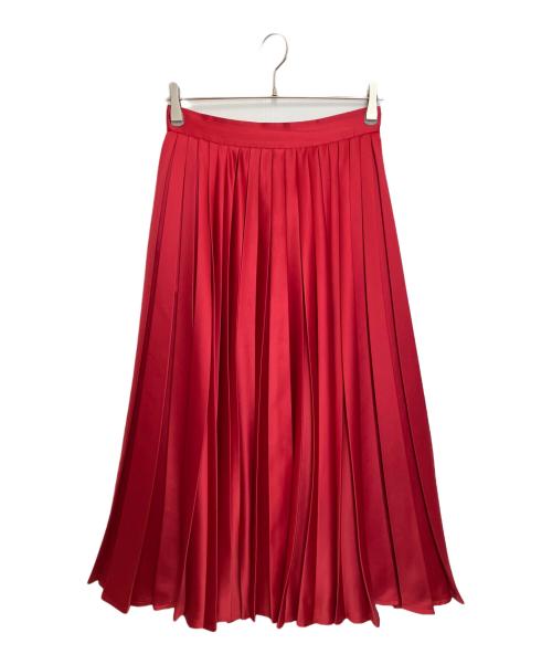 TSURU by MARIKO OIKAWA（ツルバイマリコオイカワ）TSURU by MARIKO OIKAWA (ツルバイマリコオイカワ) プリーツスカート レッド サイズ:36 未使用品の古着・服飾アイテム