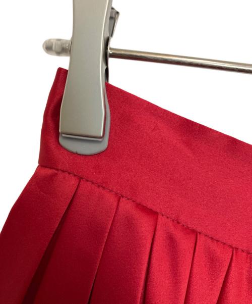 TSURU by MARIKO OIKAWA（ツルバイマリコオイカワ）TSURU by MARIKO OIKAWA (ツルバイマリコオイカワ) プリーツスカート レッド サイズ:36 未使用品の古着・服飾アイテム