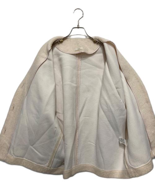 YORI（ヨリ）yori (ヨリ) ウールモヘアシャギージャケット ベージュ サイズ:FREEの古着・服飾アイテム