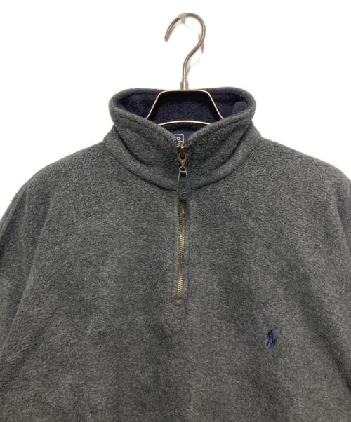 POLO RALPH LAUREN（ポロ・ラルフローレン）POLO RALPH LAUREN (ポロ・ラルフローレン) ハーフジップフリースプルオーバー グレー サイズ:Mの古着・服飾アイテム