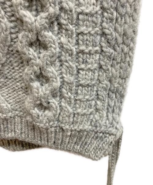 TAO COMME des GARCONS（タオ コムデギャルソン）TAO COMME des GARCONS (タオ コムデギャルソン) BATONER (バトナ―) フードニットベスト グレー サイズ:Mの古着・服飾アイテム