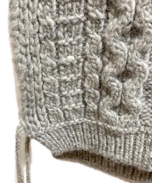 TAO COMME des GARCONS（タオ コムデギャルソン）TAO COMME des GARCONS (タオ コムデギャルソン) BATONER (バトナ―) フードニットベスト グレー サイズ:Mの古着・服飾アイテム