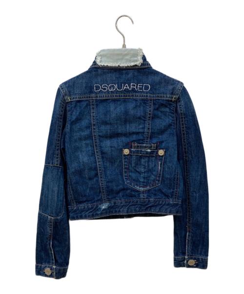 DSQUARED2（ディースクエアード）DSQUARED2 (ディースクエアード) デニムジャケット ブルー サイズ:38の古着・服飾アイテム