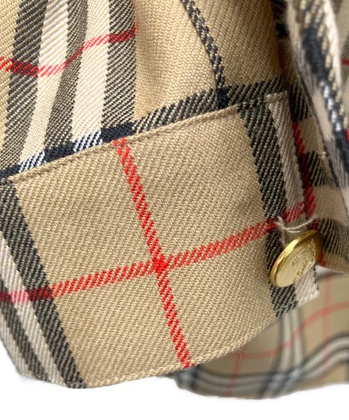 Burberry's（バーバリーズ）Burberry's (バーバリーズ) 金釦チェックシャツ ベージュ サイズ:SIZE13の古着・服飾アイテム